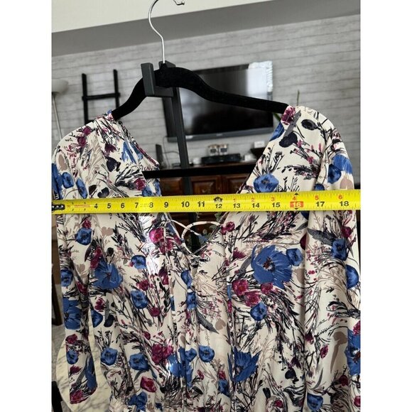 Caramela Multicolored Floral Print Sleeveless Front Tie Romper Womens Size M - Picture 3 of 6